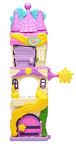 Doorables 35014 Princesa Disney Rapunzels Turm, 3 figuras exclusivas con ojos brillantes y muchos accesorios, juego de juguetes para niños a partir de 5 años, multicolor , color/modelo surtido