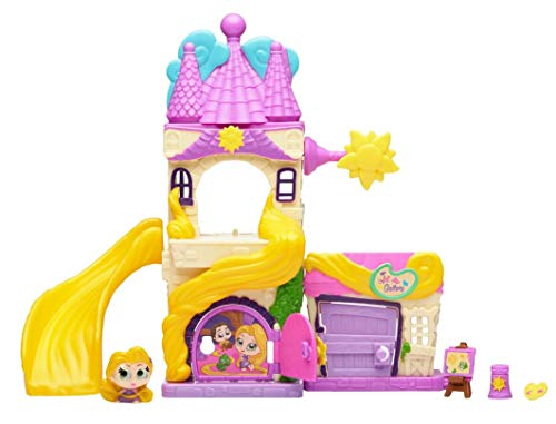 Doorables 35014 Princesa Disney Rapunzels Turm, 3 figuras exclusivas con ojos brillantes y muchos accesorios, juego de juguetes para niños a partir de 5 años, multicolor , color/modelo surtido