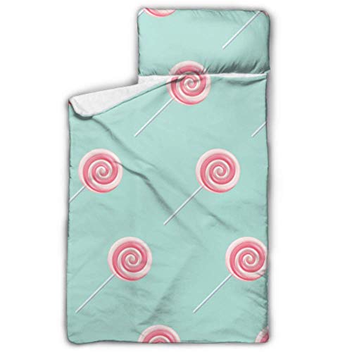 Doreen DaltonKids - Saco de Dormir para niños, diseño de piruletas, Color Rosa y Crema