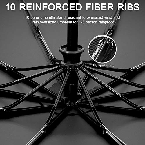 DORRISO Vogue Automático Plegable Paraguas Mujer Hombres Portátil Viajar Paraguas Antiviento Impermeable Unisexo Paraguas Amarillo