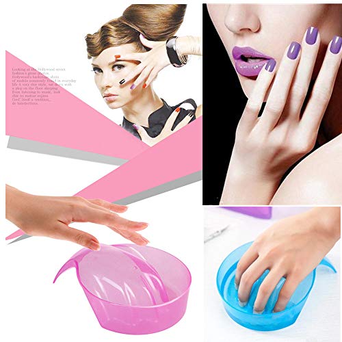 Dos uñas arte empapado cuencos mano cuidado cuenco manos empapado bandeja resurrección cuidado manicura arte cuidado manicura herramienta hidráulica