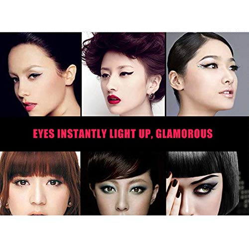 DOTU 2 PCS Eyeliner Stencil Cards Eyeshadow Stencils, Reusable Easy to Clean Flexible Eyeliner Eyeshadow Stencils Eye Liner Stickers for Smokey Eyes DIY Makeup Guide Template Tools