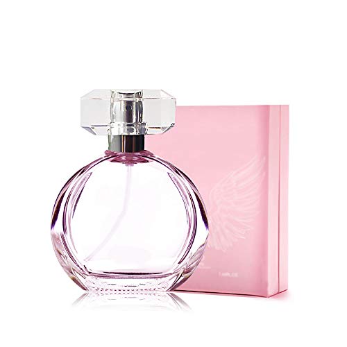DQM Perfume Rosa para Mujer, Agua de baño Fresca de Larga duración para Estudiantes, perfumes Suaves Florales y afrutados, 50 ml / 1,7 oz, Muestra Gratis