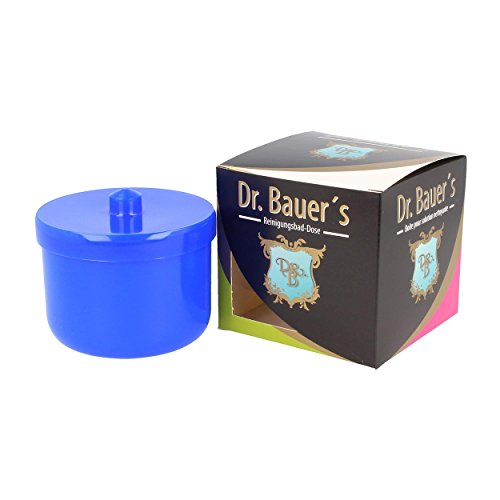 Dr. Bauer Recipiente dental-baño de limpieza | encaje de la prótesis | La dentadura puede | La dentadura puede con inserción | Los apoyos pueden azul (1 pieza)