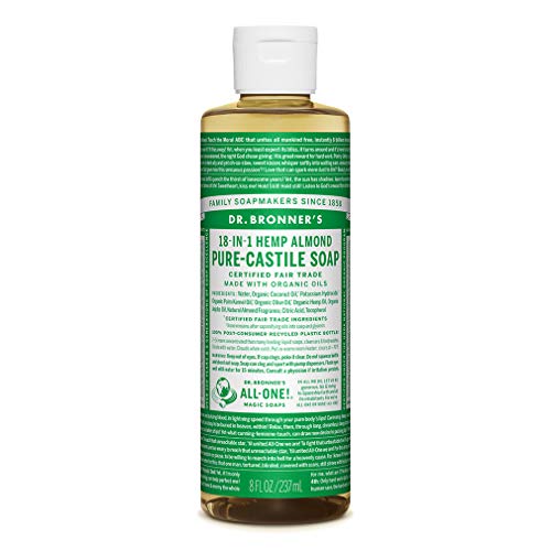 Dr. Bronner's Organic Almond Pure-Castilla jabón líquido, 237 ml