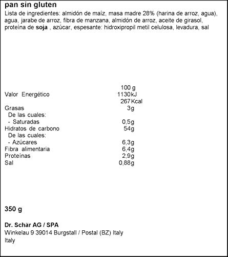 Dr. Schar Baguette Pan - Paquete de 2 x 175 gr - Total: 350 gr - [Pack de 3]
