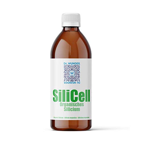 Dr. Wunder SiliCell complemento alimenticio 500ml: silicio orgánico altamente concentrado de la cola de caballo || para huesos fuertes, articulaciones y visión | para una piel, cabello y uñas hermosas