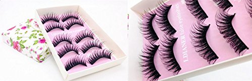 drawihi pestañas postizas 5 pares Cruz de densidad spezialität sintética (Uno para una Venta (Incluye 5 pares)