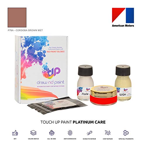 DrawndPaint for/American Motors All/Cordoba Brown Met - P78A / Touch-UP Sistema DE Pintura Coincidencia EXACTA/Platinum Care