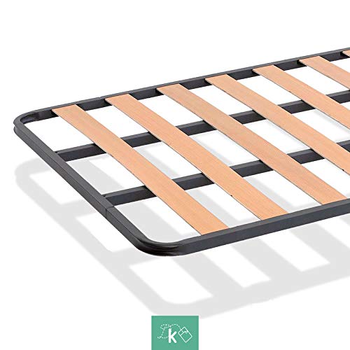 Dreaming Kamahaus SOMIER de lámina Ancha Estructura de 30x30 | 90 x 190 cms.| Láminas de Chopo | Compatible con Patas cuadradas con Abrazadera (No Incluidas) | Fabricado en España |