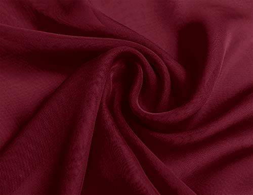 DRESSTELLS Gasa Chales de Bufandas de la Boda de noche Burgo?a 200cmX75cm