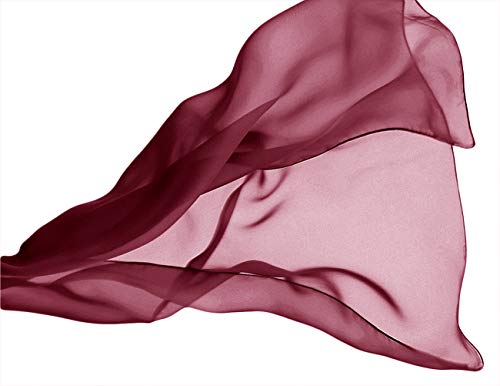 DRESSTELLS Gasa Chales de Bufandas de la Boda de noche Burgo?a 200cmX75cm