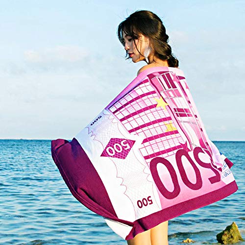 DSJDSFH Toalla De Playa De Microfibra Impresa con Toalla De Baño para Adultos Reactivado Toalla De Playa Impresa con Secado Toalla Baño 70 * 150 Cm