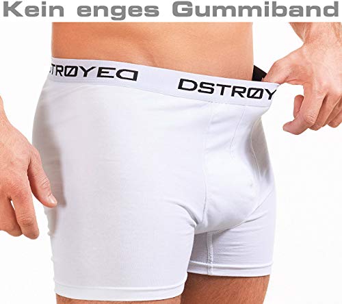 DSTROYED® - Calzoncillos tipo bóxer para hombre, paquete de 8 unidades Juego de 8 unidades, varios colores. L