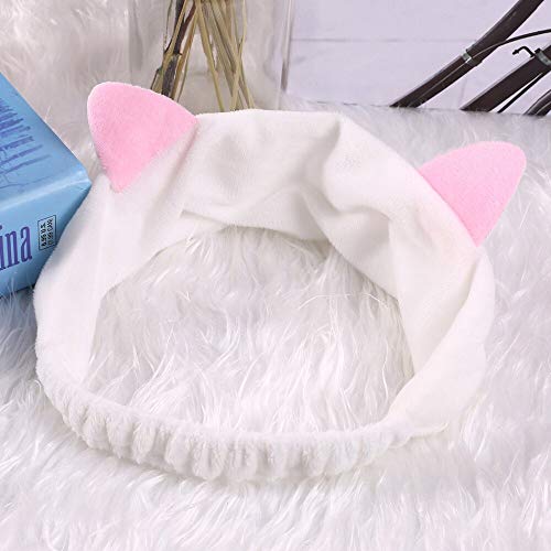DUKEMG Orejas de gato Diadema Fiesta de maquillaje Diadema Accesorios para el cabello Dama Chica Regalo Tocado Lindo Mujer Lavado 2pcs   W