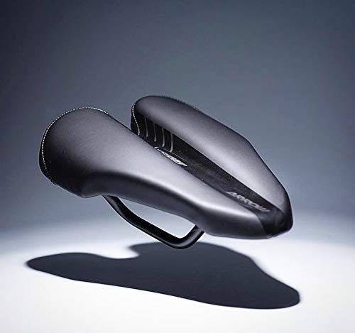 DUOPOWER Sillin Bicicleta MTB Antiprostatico – Sin Punta Carretera Modelo Arrow 2020 Apto Montaña Triatlon Sin Nariz Hombre Mujer Ciudad Negro Acero