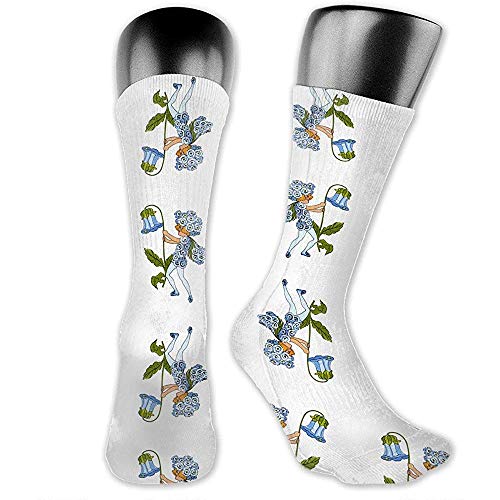 Dydan Tne Niño de Las Flores (Libro para niños) Sweet William Fabri Calcetines, Novedad Animal de Dibujos Animados Encantadores y Lindos Calcetines