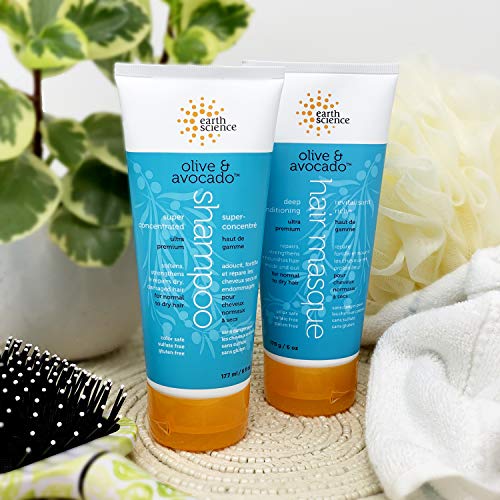 Earth Science - Mascarilla acondicionadora profunda para el cabello con aceitunas y aguacate