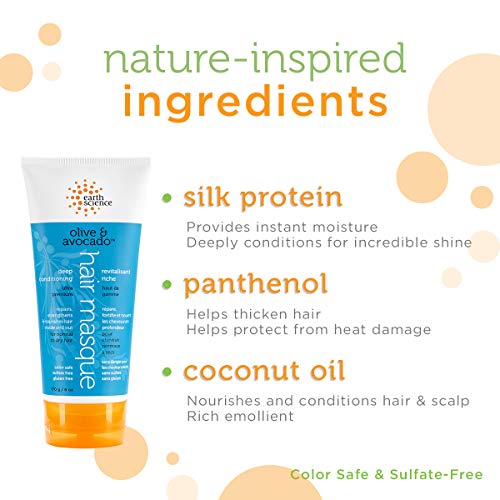 Earth Science - Mascarilla acondicionadora profunda para el cabello con aceitunas y aguacate