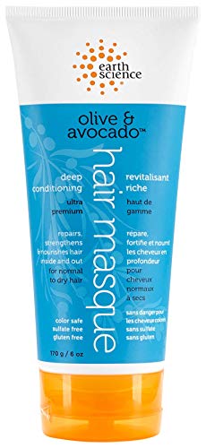Earth Science - Mascarilla acondicionadora profunda para el cabello con aceitunas y aguacate
