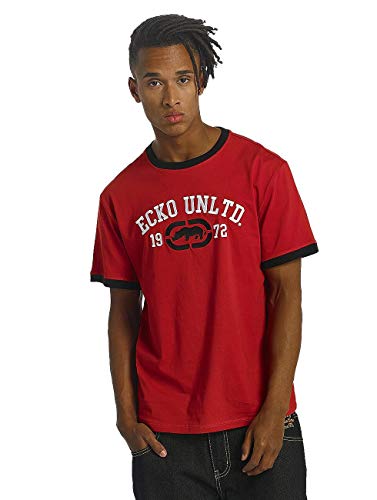 Ecko Unltd Camiseta de los Hombres Primero Avenue Camiseta Roja Rojo - Rojo, M