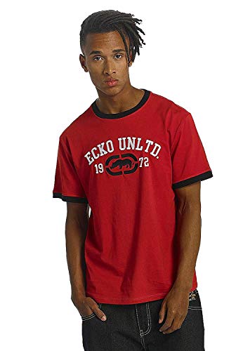 Ecko Unltd Camiseta de los Hombres Primero Avenue Camiseta Roja Rojo - Rojo, M