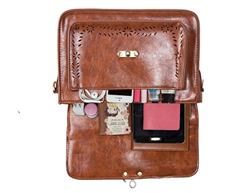 Ecosusi - Bolso Estilo Cartera para Mujer, marrón (Marrón) - Eco012824057-FFR