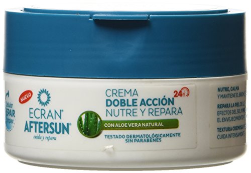 Ecran Aftersun - Crema doble acción (cuidado después del sol, nutre y repara, 200 ml)