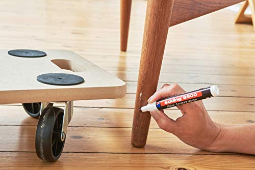 edding e-8900-1-4614 - Marcador para retocar muebles color Roble claro, Retoca y repara arañazos y desperfectos