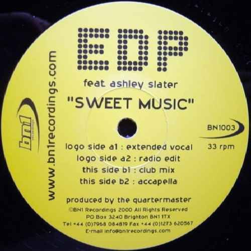 EDP Feat Ashley Slater - Sweet Music - [12"]