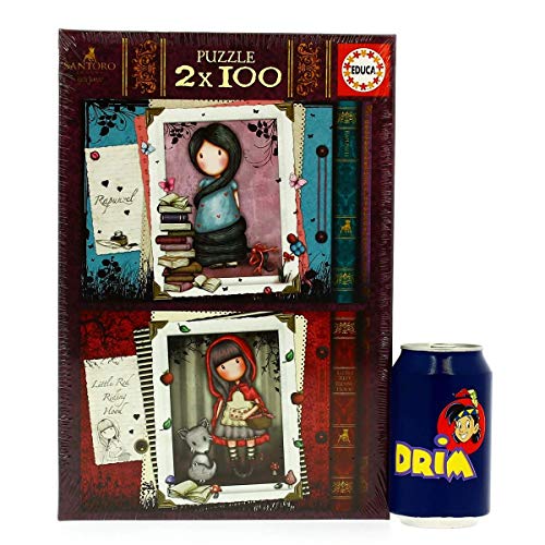 Educa - Little Red Riding Hood y Rapunzel Gorjuss, 2 Puzzles infantiles de 100 piezas, a partir de 6 años (17822)