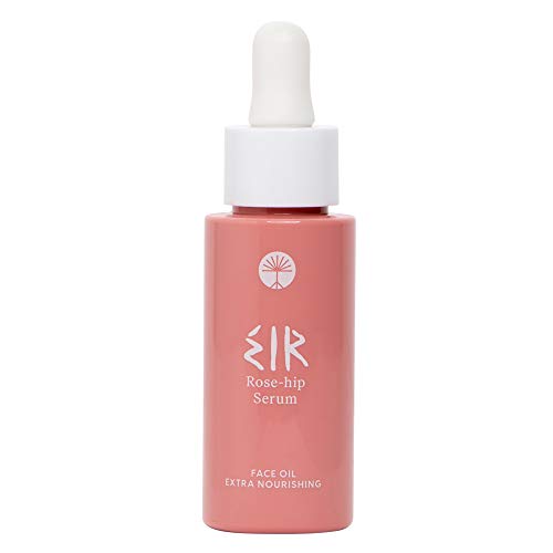 EIR SCANDINAVIA - Suero nutritivo de rosa mosqueta | Aceite hidratante de rosa mosqueta y avena | para pieles normales a secas y sensibles | Rico en Omega 3 y 6 nutritivos | VEGAN | 30 ML