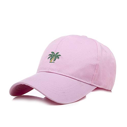 El Nuevo Sombrero de la señora Masculina Primavera al Aire Libre Gorra de béisbol y Gorra con Visera Salvaje Verano Informal Sol Transpirable Deportes Sombrero Casual (Color : Pink, Size : 56-60cm)