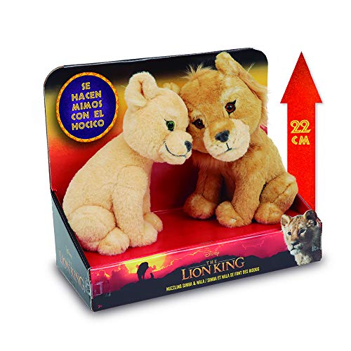El Rey Leon- Action Peluche Touching Heads: Simba & Nala (Giochi Preziosi LNN02000)