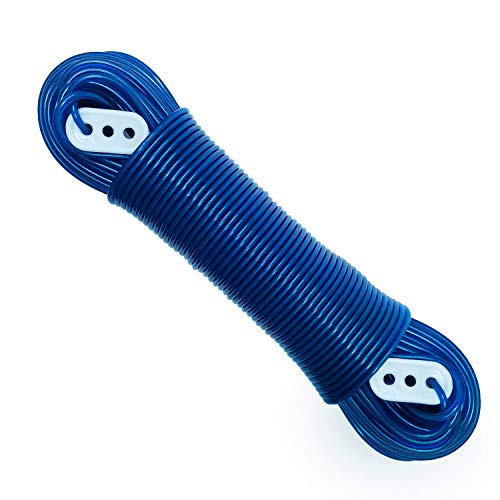 El Tendedero “Más Fuerte” por Smith‘s® (Color: Azul, Longitud 50m/164 pies)¬ – Resistente a la Humedad, Moho y Cambios Climáticos | Diseñado en el Reino Unido | ¡2 Años de Garantía!