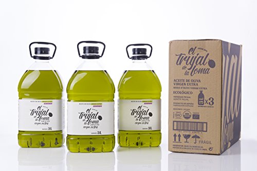 El Trujal de la Loma Aceite de Oliva Virgen Extra Ecológico Picual Caja 3 unidades 3L