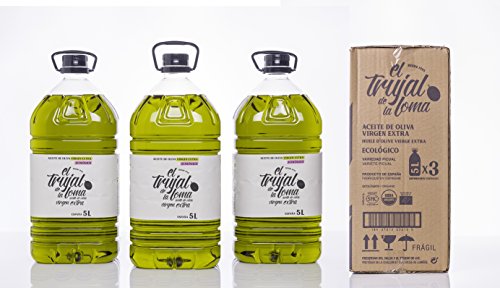 El Trujal de la Loma Aceite de Oliva Virgen Extra Ecológico Picual Caja 3 unidades 5L