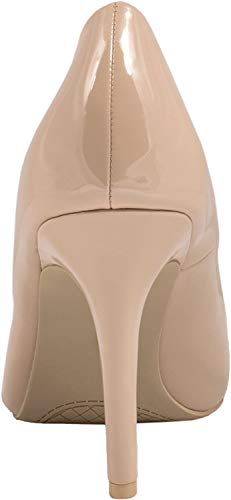 Elara Zapato de Tacón Alto Mujer Agudo Estilete Chunkyrayan Beige JA70-Beige-39