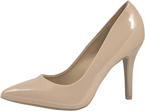 Elara Zapato de Tacón Alto Mujer Agudo Estilete Chunkyrayan Beige JA70-Beige-39