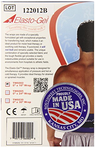 Elasto Gel, Hot/Cold Wrap,6 X 16 by Elasto-Gel