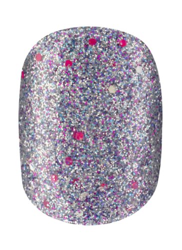 Elegant Touch – Uñas postizas con brillantina y etiquetas adhesivas Razzle Dazzle