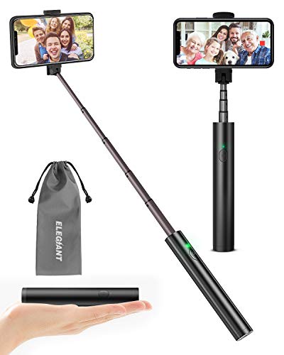 ELEGIANT Palo Selfie Móvil, Selfie Stick Bluetooth Diseño Integrado Ligero Inalámbrico Minipod Universal Viaje Compatible con iPhone Xiaomi Huawei Android (3.5-6.5 Pulgadas)
