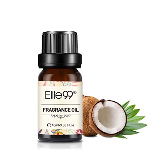 Elite99 Aceites de Fragancia, Aceites Esenciales para Humidificadores, Aceites de Aromaterapia de Coco y vainilla 10ML