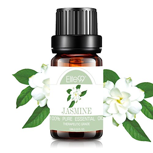 Elite99 Aceites Esenciales, Aceites Esenciales para Humidificadores de Jazmín, Aceites de Aromaterapia 100% Puros 10ml