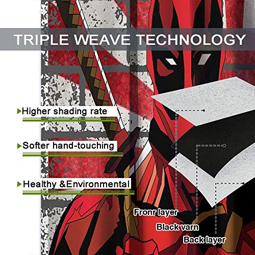 Elliot Dorothy - Cortinas opacas con ojales, diseño de lobo y muerto para vacaciones en Japón, 84 x 84 cm