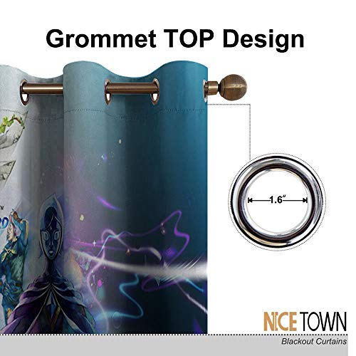 Elliot Dorothy - Cortinas térmicas para oscurecer la leyenda de Zelda Breath of the Wild (55 x 45 cm)