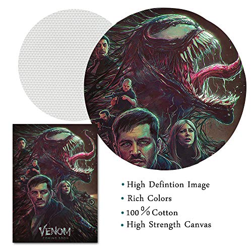 Elliot Dorothy Venom Fan Art Comics Animanados Avengers fondos de pantalla Póster de cuadros para decoración de oficina en casa, estirados y listos para colgar, lona, Enmarcado, 18x24in.Medium