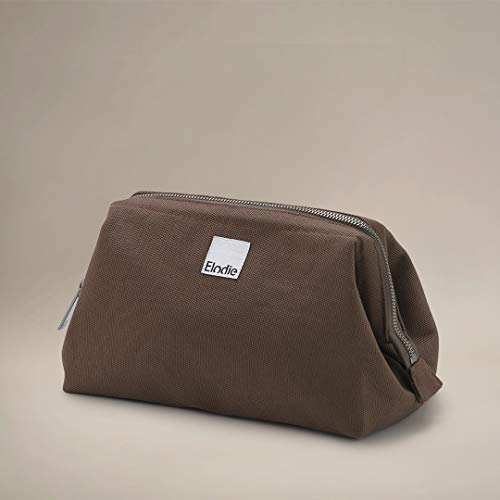 Elodie Details Neceser de Viaje/Bolsas de Cosméticos Zip&Go de Tela Amplia Apertura - Chocolate, Marrón