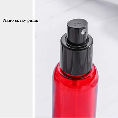Embotellado en aerosol, tipo de prensa de viaje al aire libre Frasco de botella de niebla fina - Loción Sub-botella Pure Dew aprobada for equipaje de mano ( Color : Red , Size : 3.5*11.6cm (45ml) )