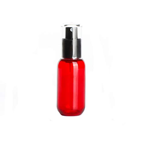 Embotellado en aerosol, tipo de prensa de viaje al aire libre Frasco de botella de niebla fina - Loción Sub-botella Pure Dew aprobada for equipaje de mano ( Color : Red , Size : 3.5*11.6cm (45ml) )